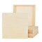 6 Pack 10x10 Wood Panels for Painting, Unfinished Wood Canvas Boards, 7/8" Deep Cradle Artist Wall Canvases for Crafts